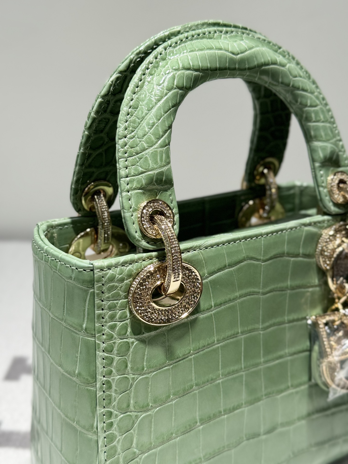 Túi xách Dior da cá sấu like auth 1:1 fulbox